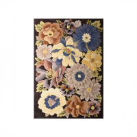 朗盛光艺 LSGY-DT112 80cm*150cm 羊毛地毯 (计价单位:块)棕色