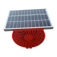 丹琥泰DHT-0409 18V 6W IP65 80次/分 LED 太阳能声光警示灯 (计价单位:盏 )红色