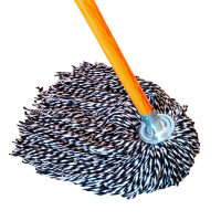 洁能尚 JNS-T14 拖把头10cm 木杆长110cm 圆头棉线 拖把(计价单位:把) 蓝白色