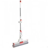 洁能尚 JNS-T09 33cm 滚轮式挤水胶棉 拖把(计价单位:把) 白色