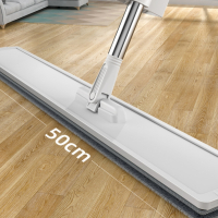 洁能尚 JNS-T08 50cm 多功能干湿两用免手洗 拖把(计价单位:把) 白灰色