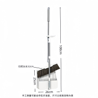 洁能尚 JNS-SZ400 弹簧伸缩梳齿扫把簸箕套装组合 扫帚(计价单位:套) 白色