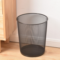 洁能尚 JNS-LJT400 26cm*28cm*21cm 12L 金属废纸篓铁丝网 垃圾桶(计价单位:个) 黑色