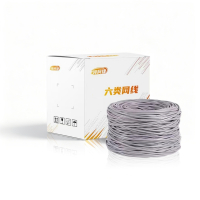 领柯捷 LKJ-WX13 300.00米/箱 0.57mm 六类4对非屏蔽 网线 (计价单位:箱) 灰色