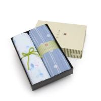 内野(UCHINO)古系列毛巾JD10321-N（蓝色） 2条装