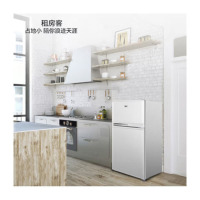 TCL BCD-85白色 双门冰箱 85L 三级效能 迷你节能 办公居家便捷