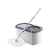 大卫 D10 旋转拖把 双驱动免手洗 36cm杆伸缩99-127cm 4头配置