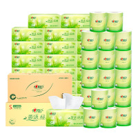 心相印 DT5100+BT3220(箱装)茶语经典100抽24包1箱+丝享100克20粒1箱 (组套)