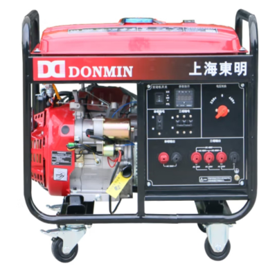 东明 DONMIN 单三相等功率5千瓦汽油发电机组电启动含电瓶施工应急备用电源DMDS6500CXD-1