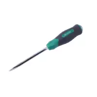 长鹿工具 双色柄穿心螺丝刀6X100一字 1支