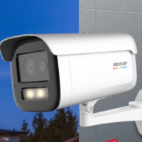 海康威视 监控摄像头poe室外可变臻全彩夜视双向对讲人车检测 DS-2CD3T47WD-LT/8MP