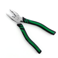 长鹿工具 美式双色钢丝钳(插卡)8寸(新款) 1把