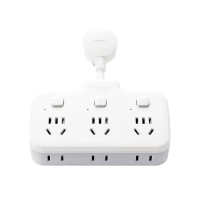 公牛(BULL)柔性转换插头/品字形一转六插座 6位分控开关 GN-97333(单位:个)