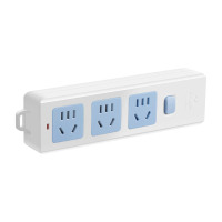 公牛(BULL)新国标插座/接线板 3位总控 无线(需自行配电源线和插头) GN-413K