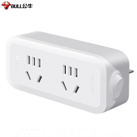 公牛一转三竖向转换器插座 GN-93120 竖向3位