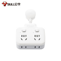 公牛品字形一转四插座 4位分控 GN-97223