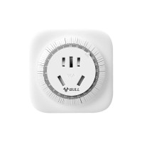 公牛(BULL)机械定时器插座 16A大功率4000W(大孔位插孔适配大功率插头)GND-2D(单位:个)