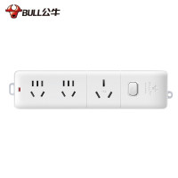 公牛大功率电器16A空调伴侣插座/接线板 3位无线总控 GN-406D(需自行接线和插头)