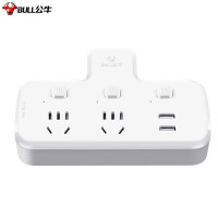 公牛(BULL)USB转换插头/品字形一转二带USB 2位分控带2USB口 GN-96023U(单位:个)