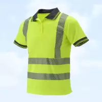 CMCBRIGHT 反光衣 环卫施工工地汽车交通安全警示衣 003022Y 荧光黄 M