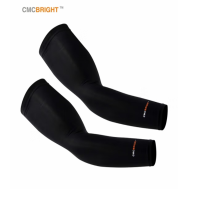 CMCBRIGHT 冰袖冰丝工作骑行防晒套袖 l23001b 黑色 1副