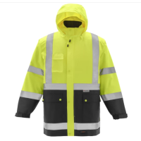 CMCBRIGHT 经典反光三合一棉衣 反光防寒防水 007014YN 藏荧光 3XL