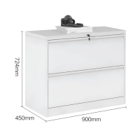 A4挂劳柜办公抽屉文件柜立式档案柜FC挂捞柜铁皮柜宽二斗卡箱