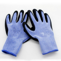 玺宇加厚耐磨防滑劳保手套 环保乳胶浸胶手套 12双/包