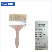 苏识 油漆刷船用防水毛刷烧烤刷猪毛刷 加厚5寸 QJ0030 10把