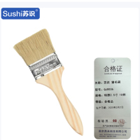 苏识 油漆刷船用防水毛刷烧烤刷猪毛刷 高档特厚2.5寸 QJ0036 10把