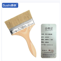 苏识 油漆刷船用防水毛刷烧烤刷猪毛刷 高档特厚6寸 QJ0040 10把