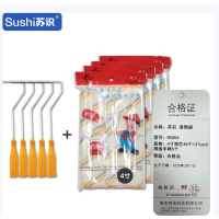 苏识 滚筒刷 4寸精品羊毛小拇指滚芯40个+37cm小拇指手柄5个 RX004(包)