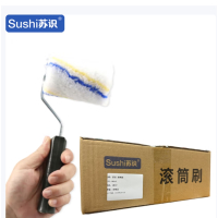 苏识 乳油漆滚筒刷长毛刷墙工具 4英寸滚筒刷 RX312(10个)