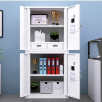 保密柜钢制防盗资料柜财务档案室铁皮柜电子密码锁分双节二抽款