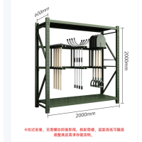 锹镐架铁锹铁铲农用工具架货架仓储铁锹镐子存放架物资装备架军绿