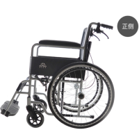 英科医疗 手动轮椅YK9100 铝合金高压静电喷塑 载重100KG 带线刹安全带踏板可调