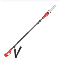 TOMSPOWER 可伸缩高空锂电链锯 无刷修枝充电加长杆锯树神器 [专业高枝锯]2电1充(4小时)