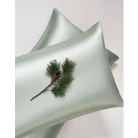 太湖雪 真丝纯色枕套 48*74cm 松石绿
