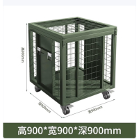 移动网箱仓储笼战备物资运输箱军绿色网车900*900*900mm带拉手