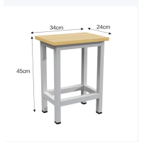 办公椅宿舍会议培训凳餐凳校用教室操作凳工作凳四脚凳-钢木方凳