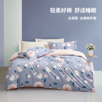 太湖雪全棉四件套 200*230cm 花妍蓝