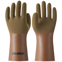 兰浪 V330 耐酸碱耐油防滑丁腈防化手套 L码 副