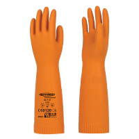 兰浪 SR242天然橡胶植绒防化手套42cm 加长款 L码 副