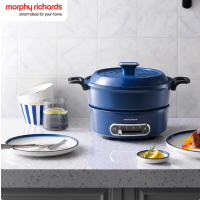 摩飞电器 多功能锅电烧烤料理锅 3L电热火锅 MR9087 地中海蓝