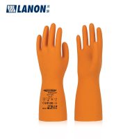 兰浪 SR200天然橡胶耐酸碱工业手套 L码 副