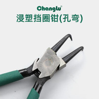 长鹿工具 专业级浸塑挡圈钳(孔弯)9寸 603009