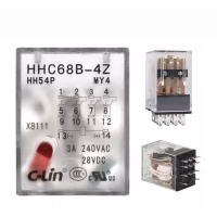 HHC68B-4Z/HH54PL/MY4NJ中间继电器220V 带电源指示灯 小14脚(含高品质基座) 个