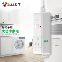 公牛 BULL 插线板 GN-104D 总控1位五孔 1.8米 16A 10005437 4个装
