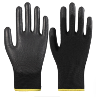 黑色PU掌部涂层手套 60副/包