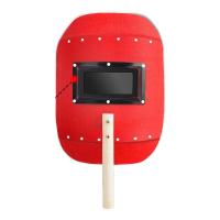 手持式加厚电焊面罩 红钢纸焊工专用 铝包边红钢纸面罩 套